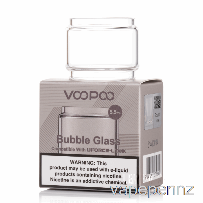 VOOPOO UFORCE-L Replacement Glass 5.5mL Bubble Glass VAPE NZ